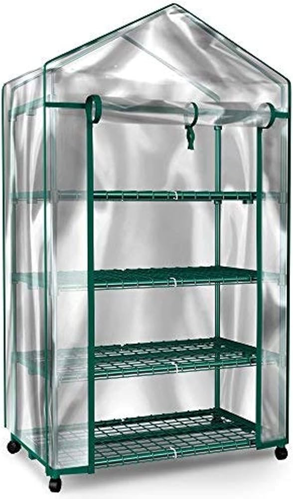 Home-Complete Mini Greenhouse-4-Tier Indoor Outdoor Sturdy Portable Shelves-Grow Plants, Seedling... | Amazon (US)