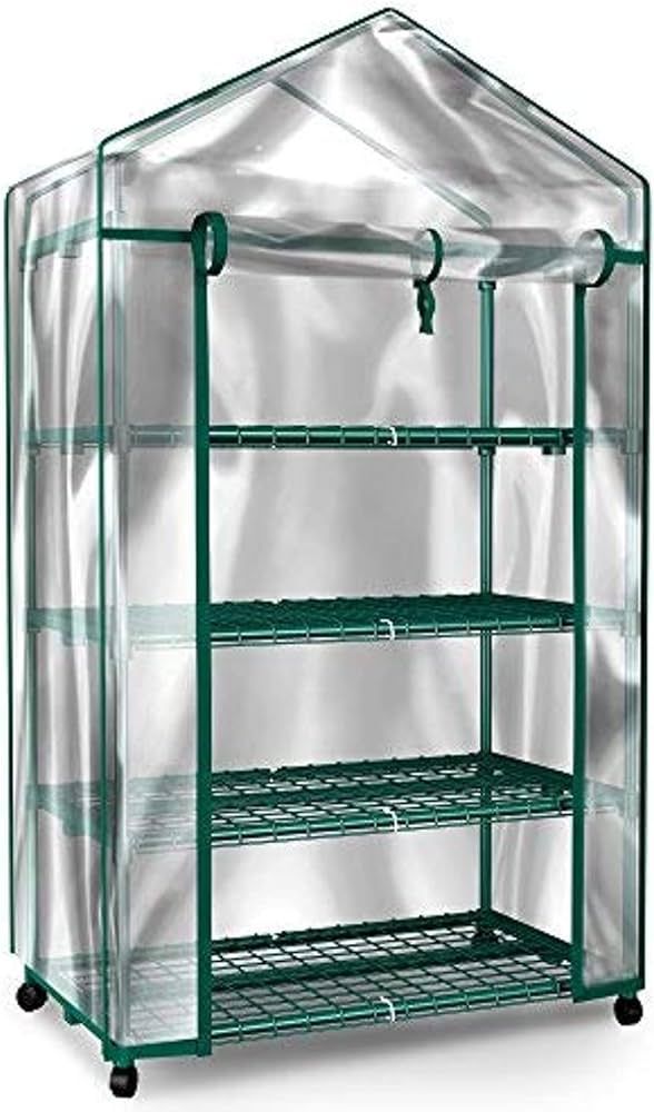 Home-Complete Mini Greenhouse-4-Tier Indoor Outdoor Sturdy Portable Shelves-Grow Plants, Seedling... | Amazon (US)