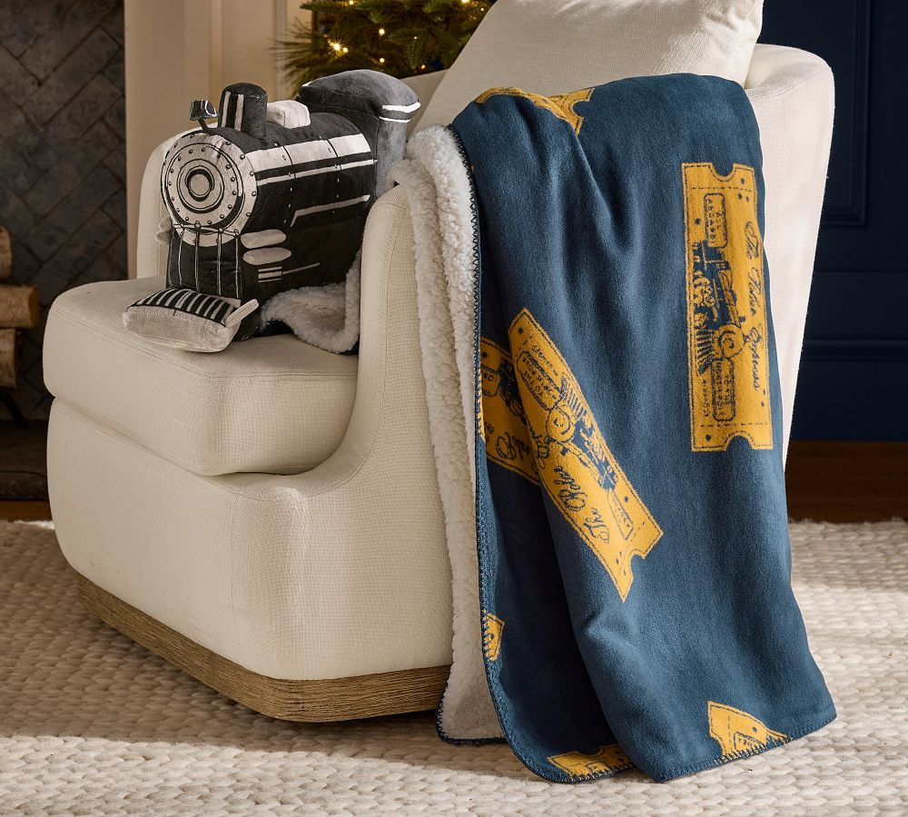 The Polar Express™ Ticket Throw | Pottery Barn (US)