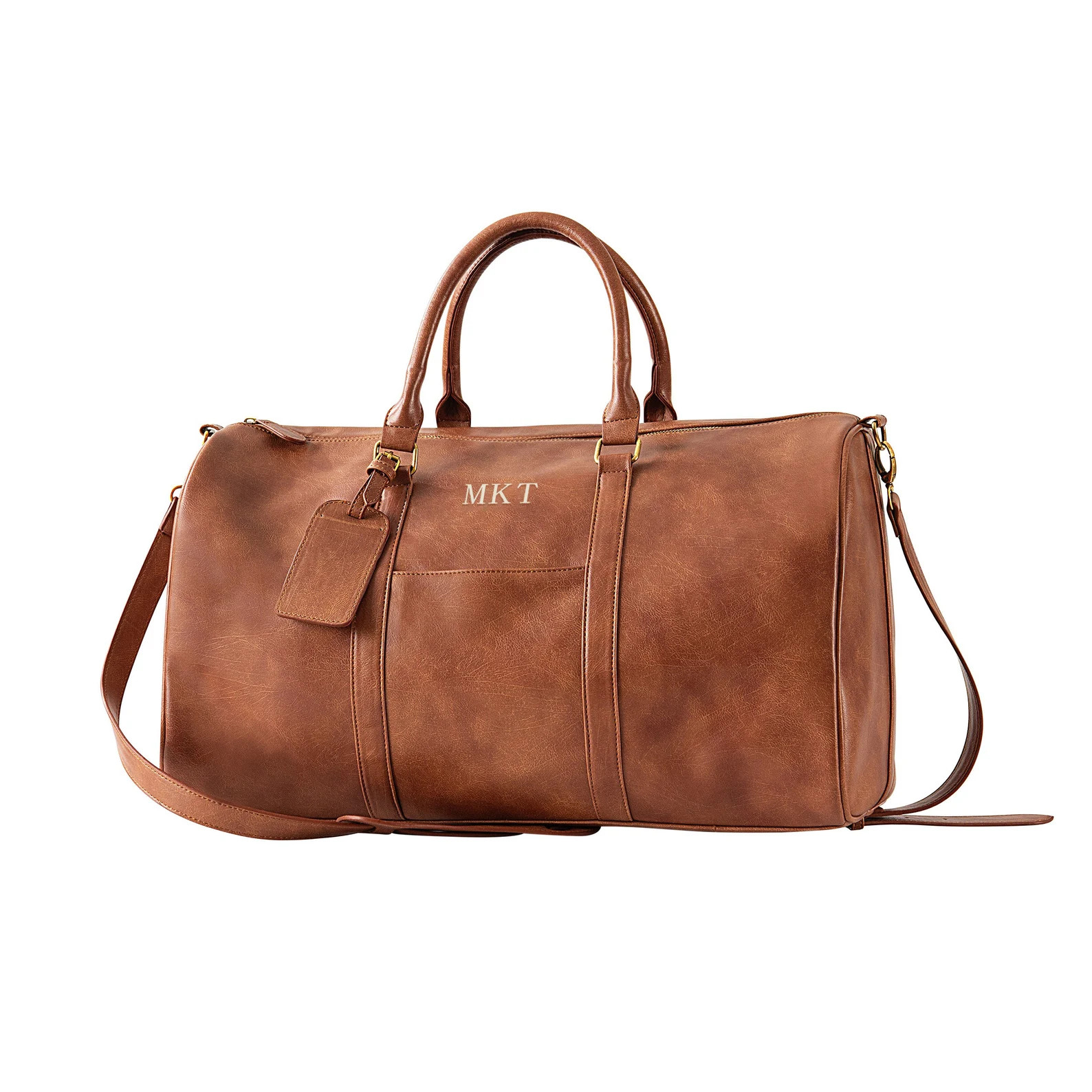 MAVERICK Men's Brown Leather Duffle Bag, Birthday Gift for Him, Men's Gifts, Guy Gift, Christmas ... | Etsy (US)