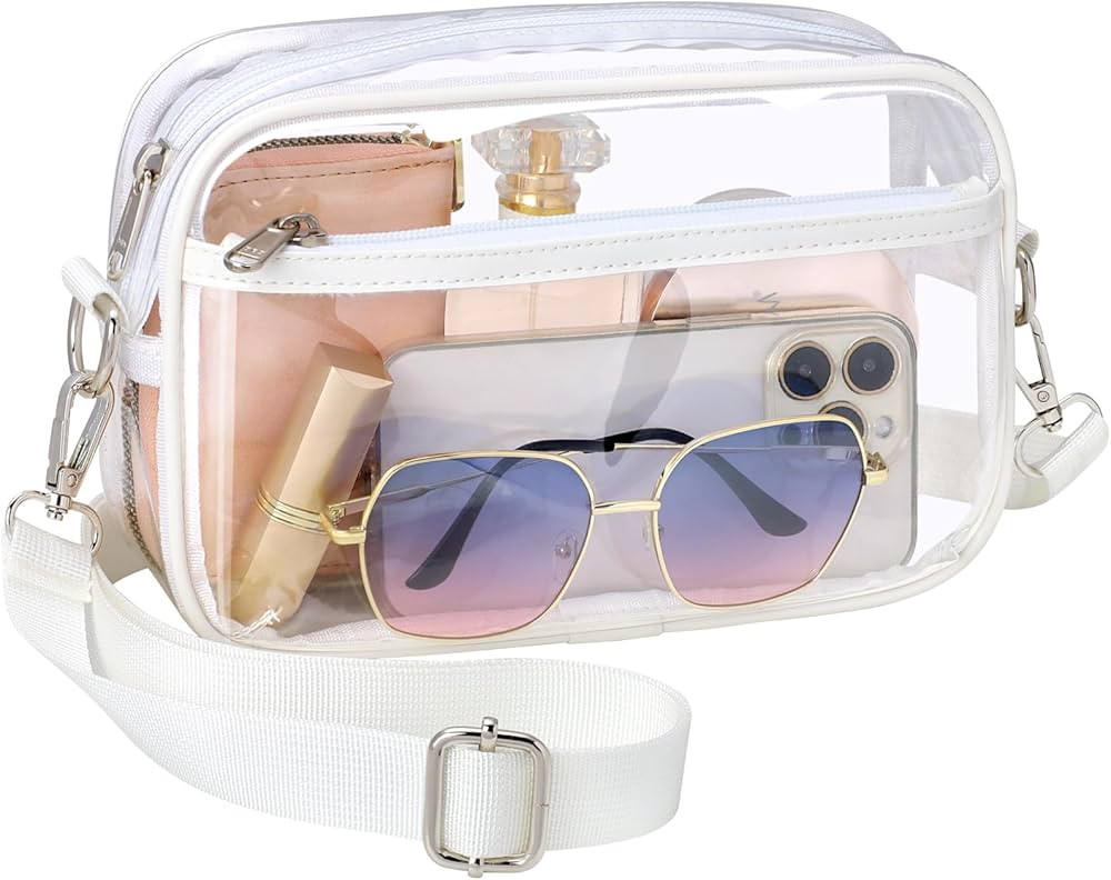PACKISM Clear Purses for Women Stadium Clear Bag Stadium Approved Crossbody Concerts Bag for Game Da | Amazon (US)