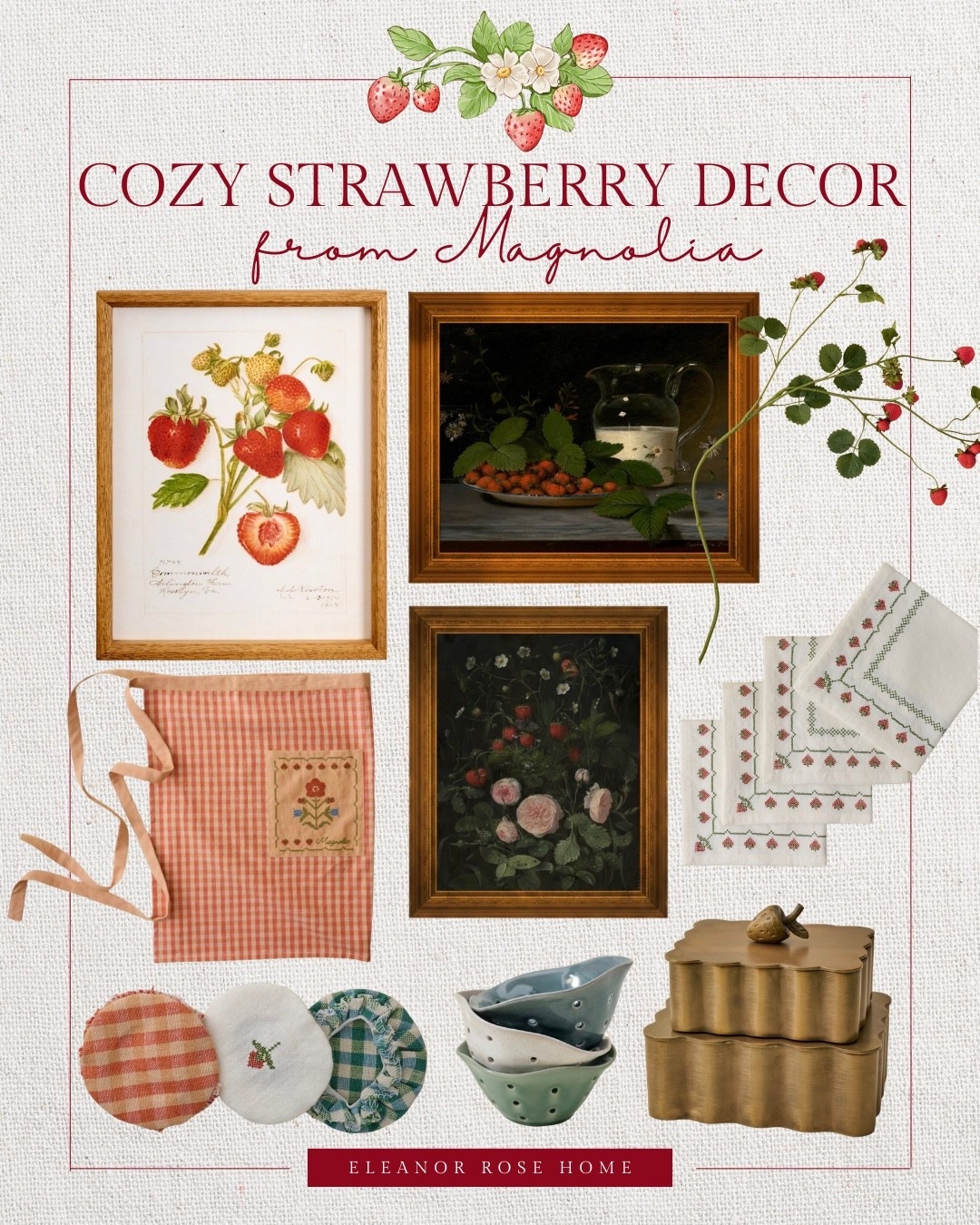 Literally obsessed with this strawberry decor from Magnolia!!!

#LTKSeasonal #LTKHome