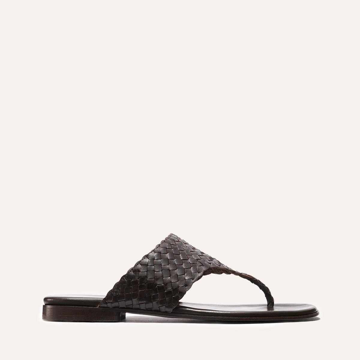 Margaux Deia Sandal Espresso Woven Leather | Margaux