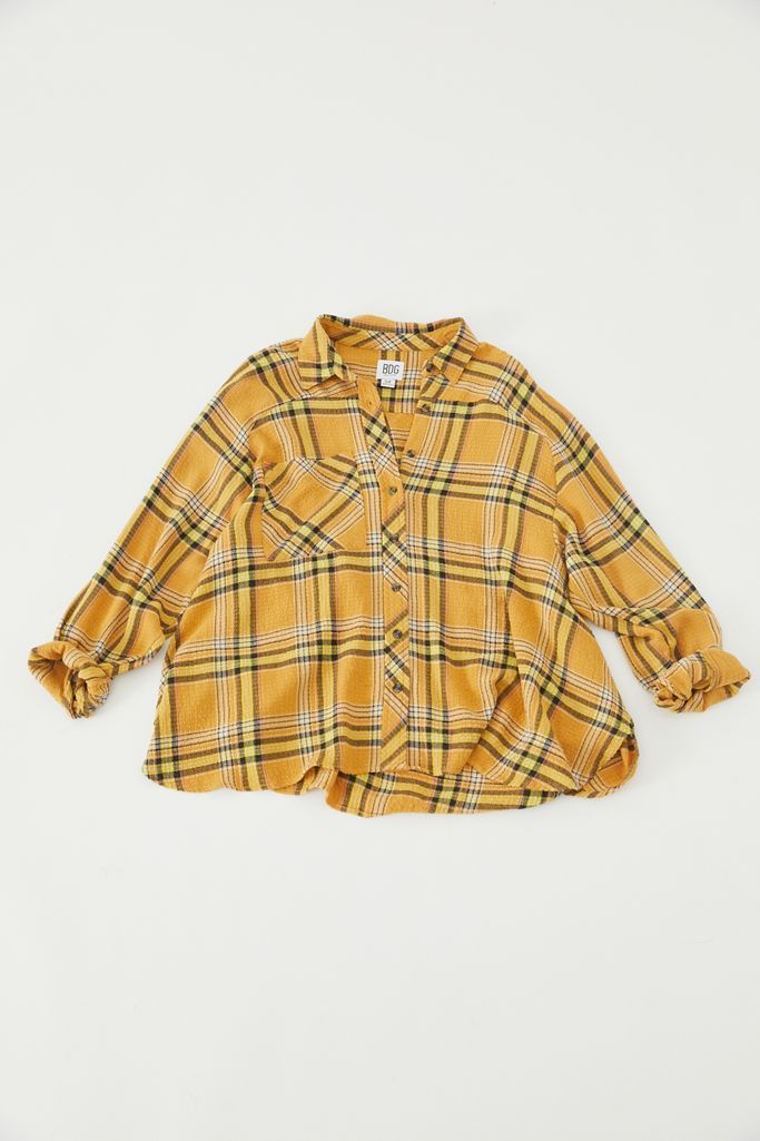 BDG Lachlan Flannel Button-Down Shirt | Urban Outfitters (US and RoW)