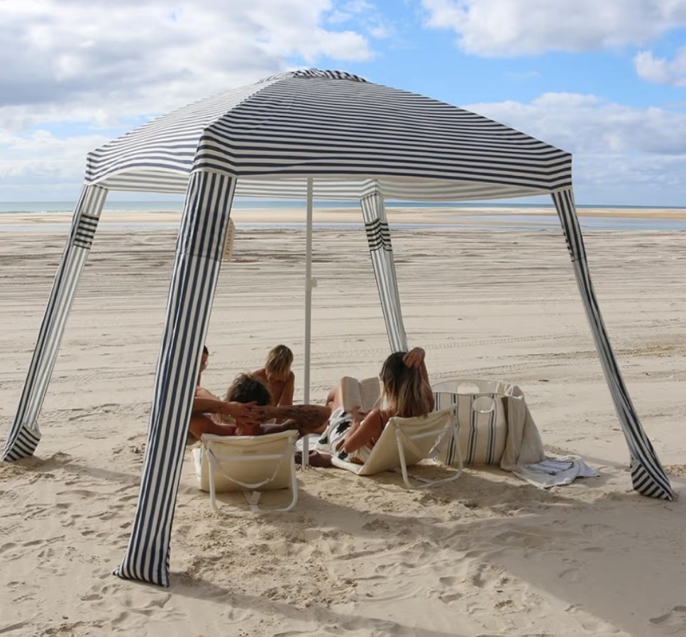 Act Fast! Less than 20 left. 💨😅 The striped beach cabana that makes every beach day feel like a private resort setup. Classic marine stripes, breezy shade, and that polished coastal look for lake days, poolside lounging, beach trips, and summer hosting. 

Add to cart before this summer favorite sells out. 🏖️☀️

#LTKTravel #LTKSwim #LTKSeasonal
