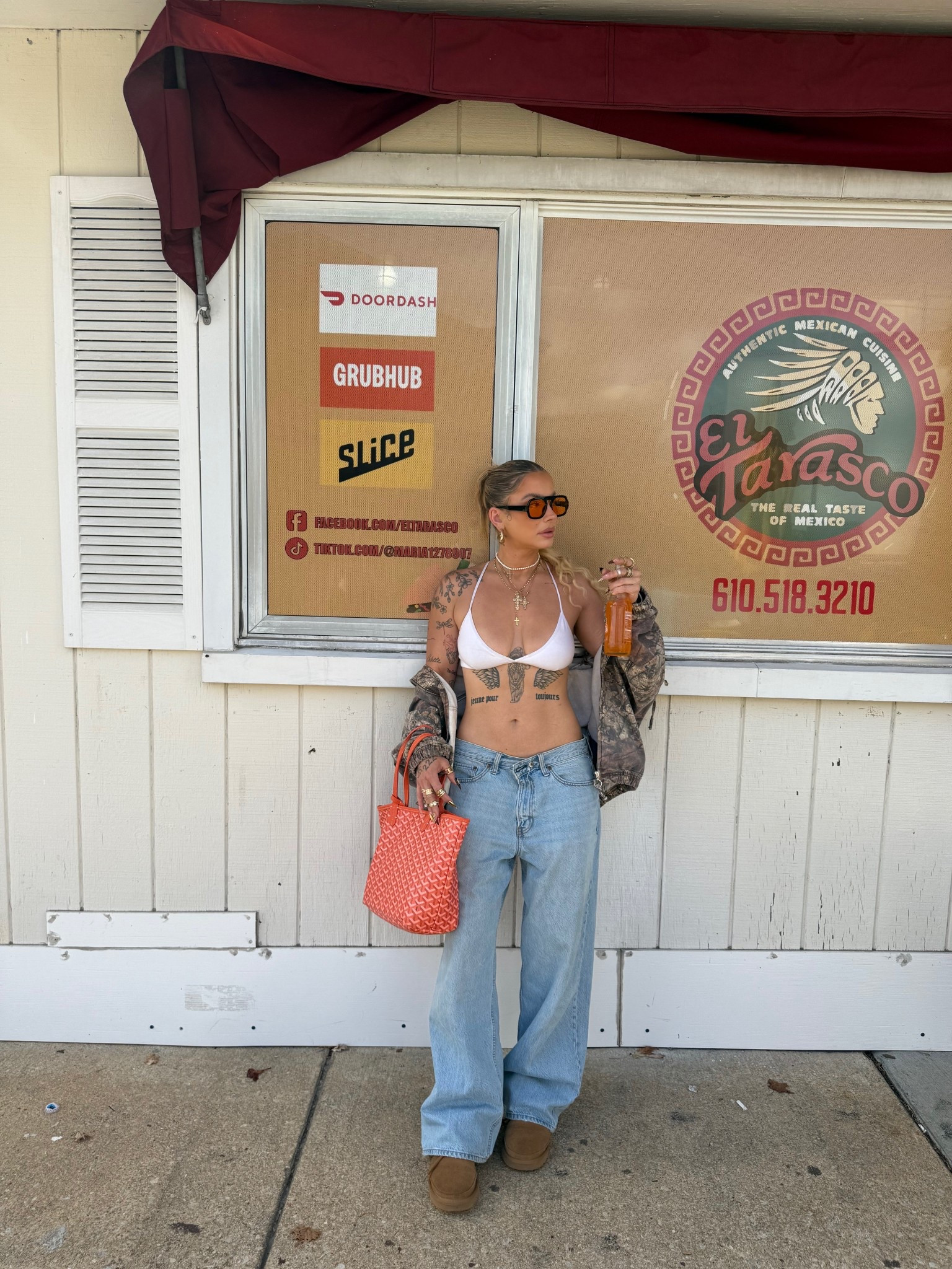 Sized up a few sizes to get the low rise look