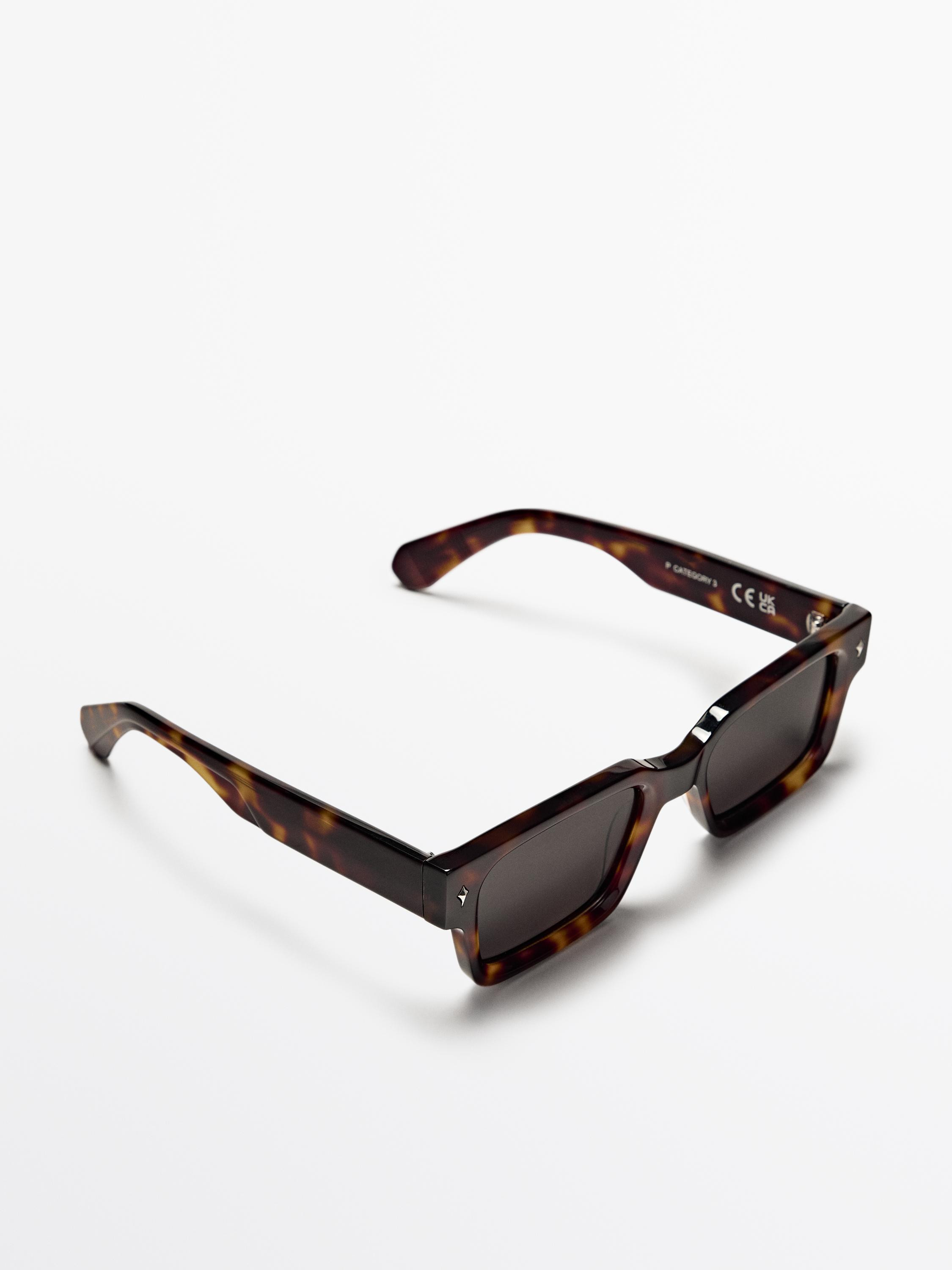 Rechteckige Sonnenbrille | Massimo Dutti DE