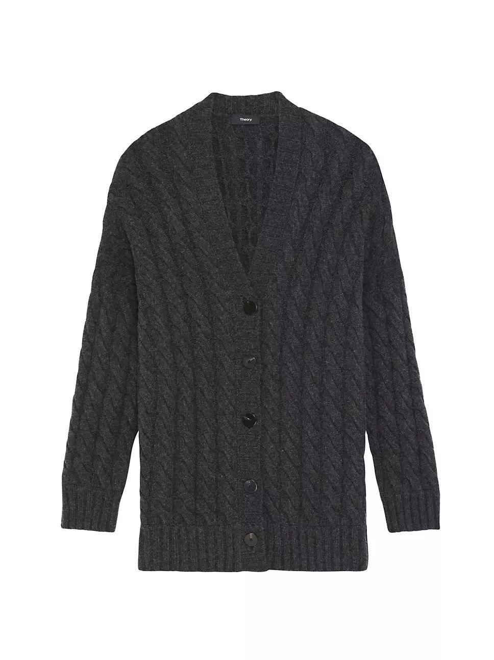 Cable-Knit Wool-Blend Cardigan | Saks Fifth Avenue