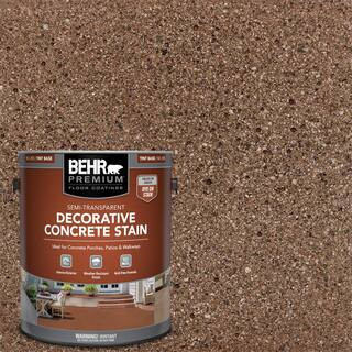 BEHR PREMIUM 1 gal. #DCS-833 Cinnamon Stone Semi-Transparent Flat Interior/Exterior Decorative Co... | The Home Depot