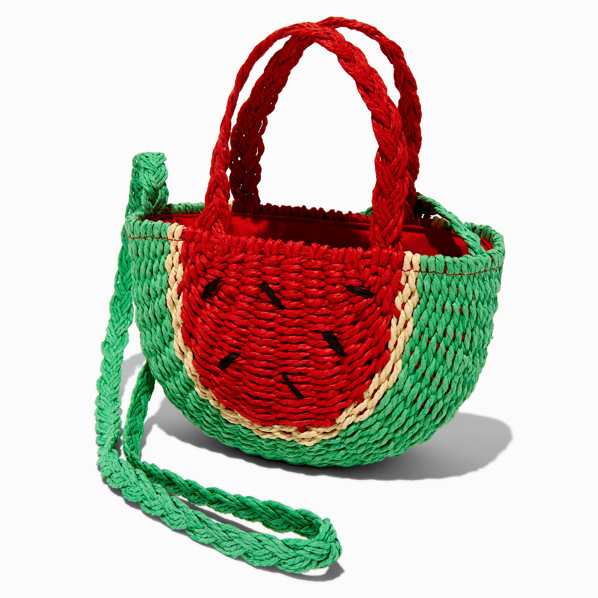 Watermelon Woven Crossbody Bag | Claire's (UK)