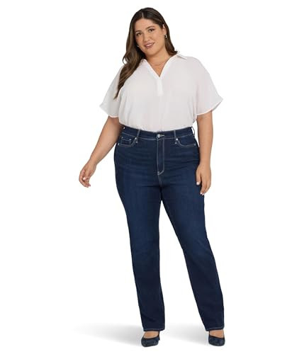 NYDJ Women's Plus Size High Rise Marilyn, Midnight Breeze | Amazon (US)