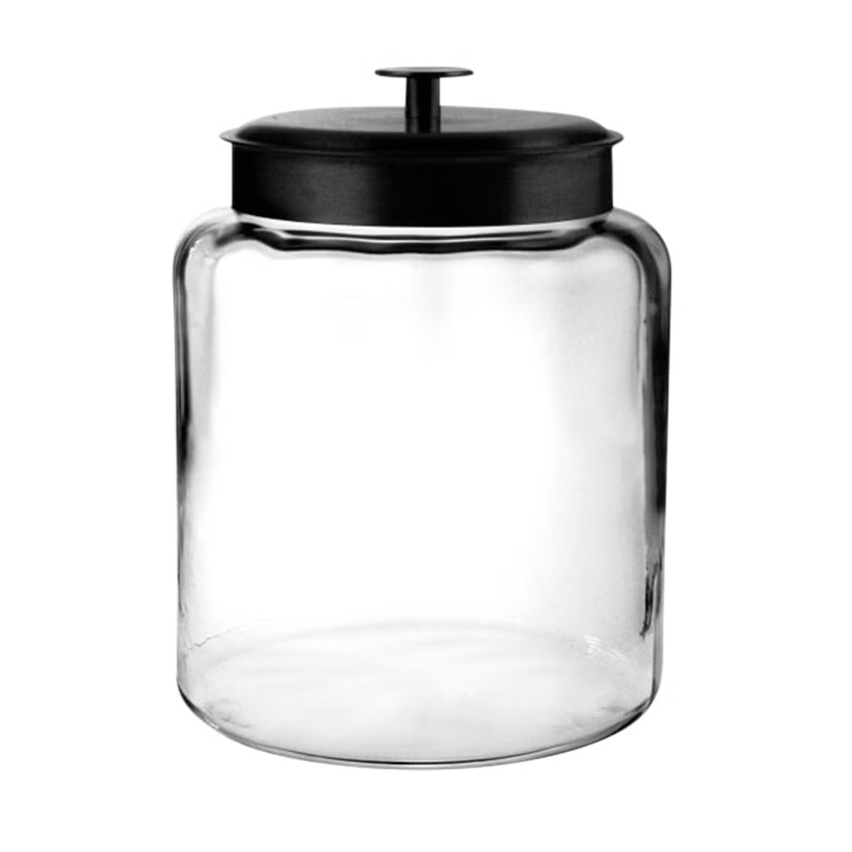 Anchor Hocking Montana Jar with Matte Black Lid | The Container Store
