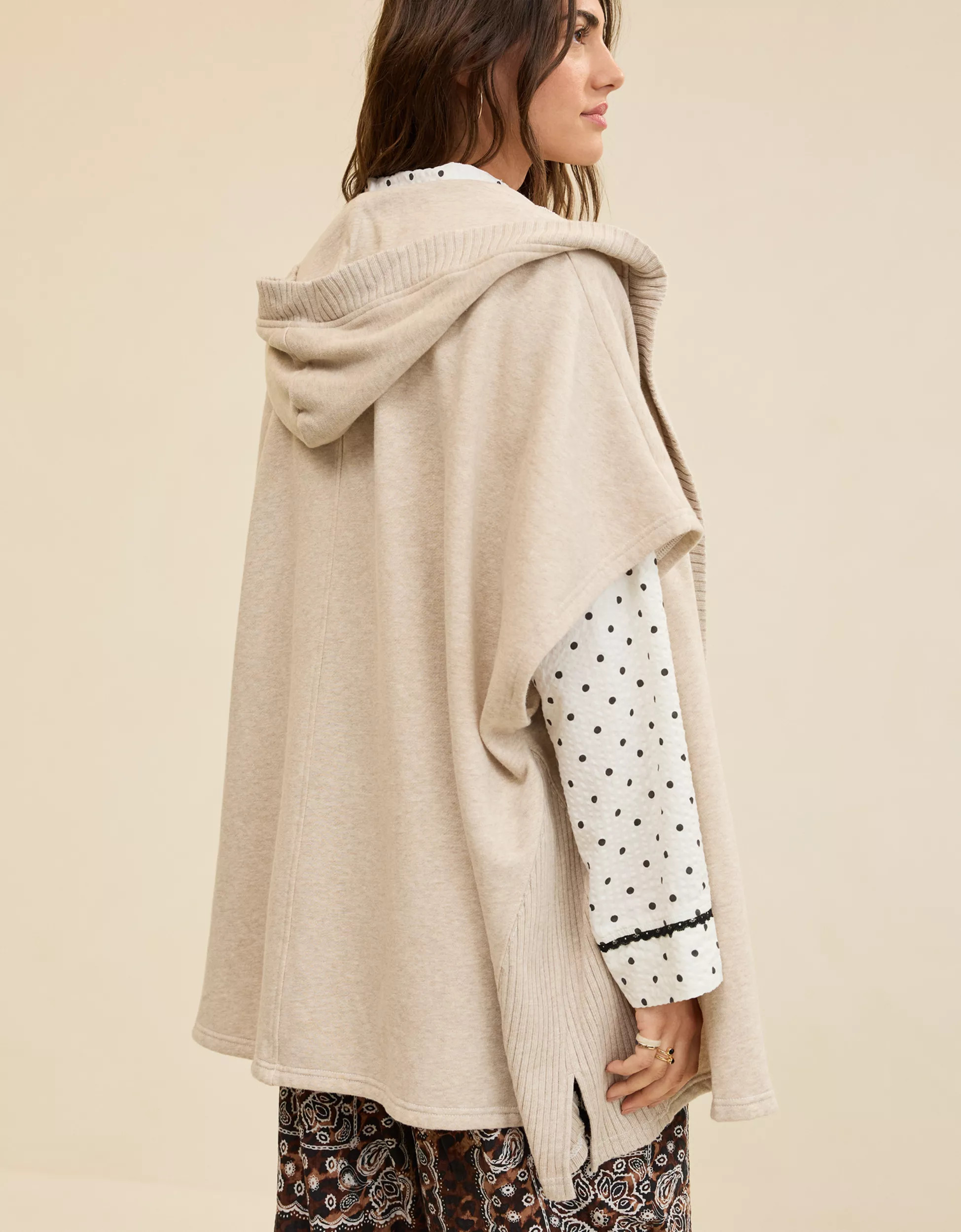 Aerie Hooded Fleece Cape | Aerie