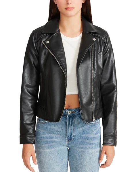 GOING PLACES MOTO JACKET BLACK | Steve Madden (US)