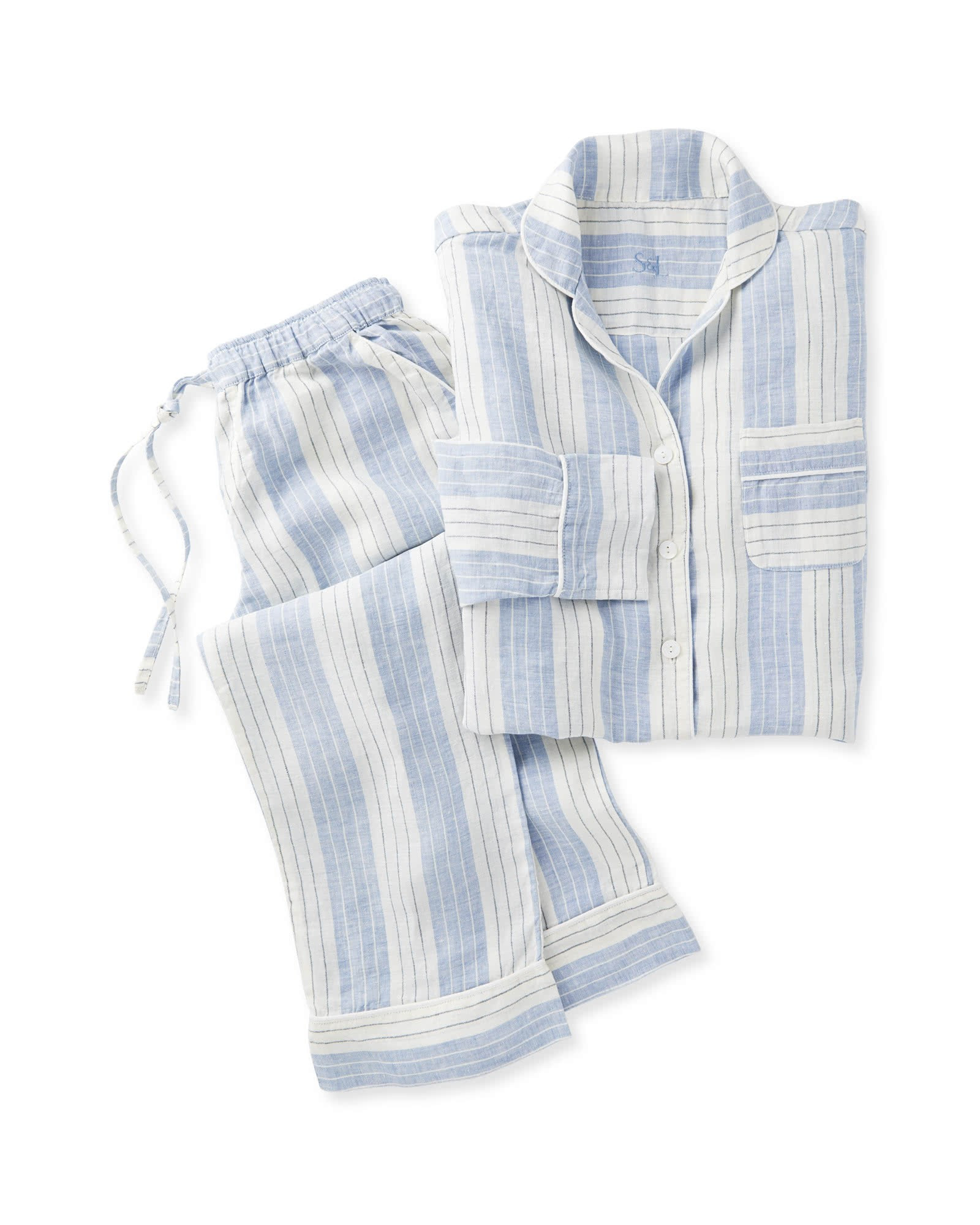Porto Linen Pajamas | Serena and Lily