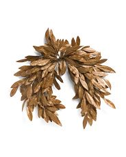 24in Metallic Laurel Leaf Wreath | Marshalls