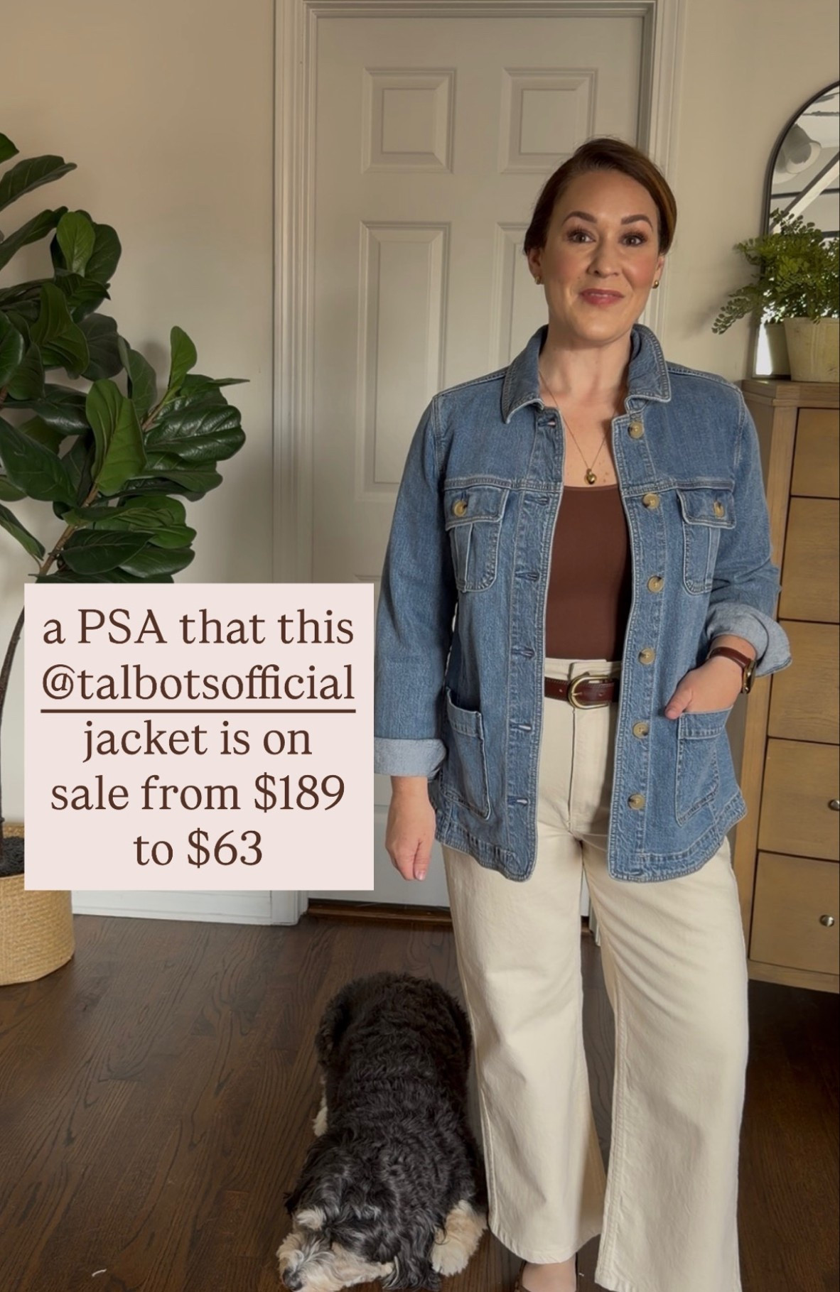 My favorite @Talbots denim jacket is on sale for $63🎉 Wearing a size Medium.

#LTKootd #LTKSaleAlert #LTKMidsize
