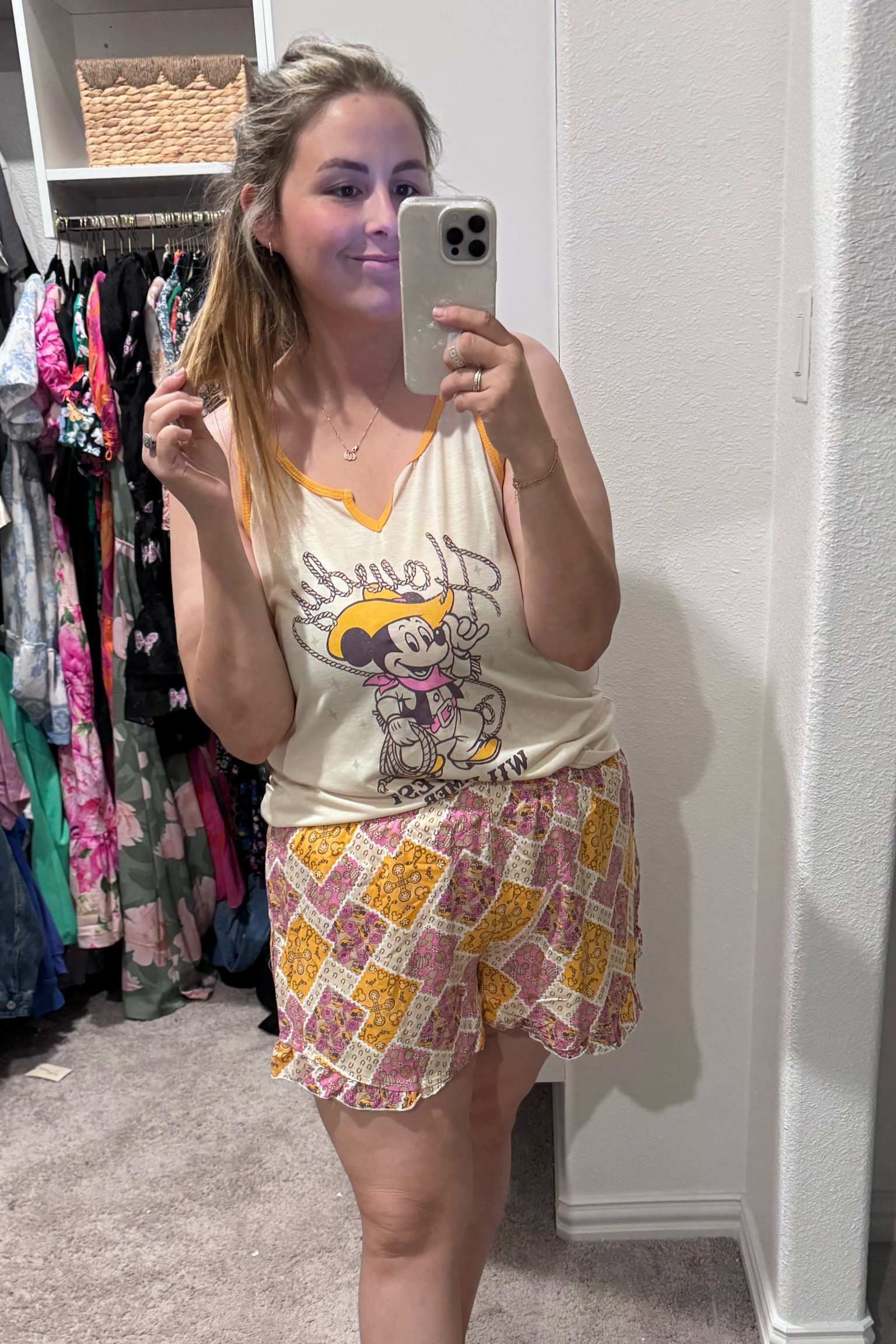 The cutest Mickey Mouse pajama set from Walmart for our trip to Disney World in a few weeks!! Shirt runs small so size up!  #WalmartFashion #WalmartFinds 

#LTKFindsUnder50 #LTKMidsize