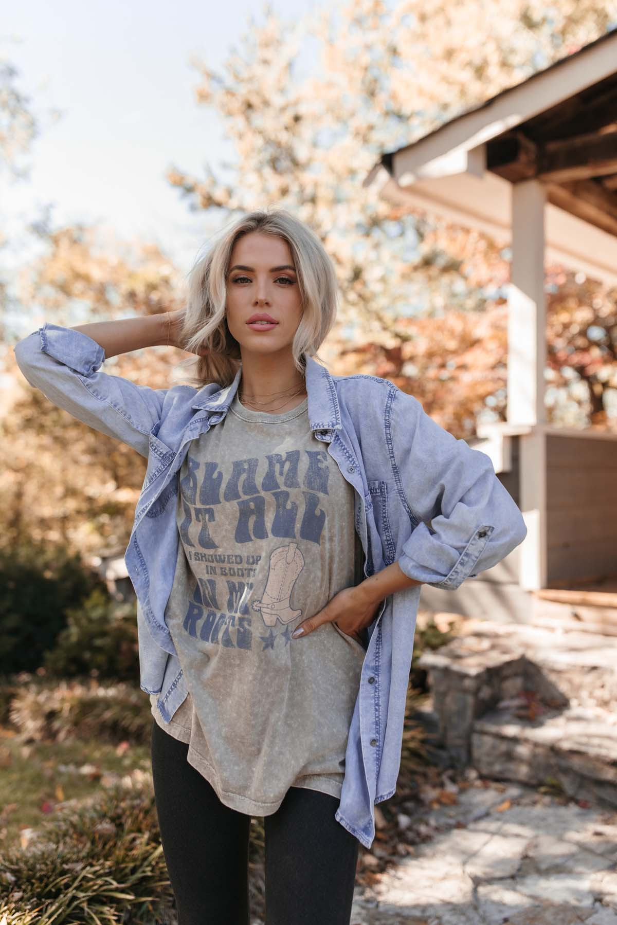 Ellie Chambray Top | The Post