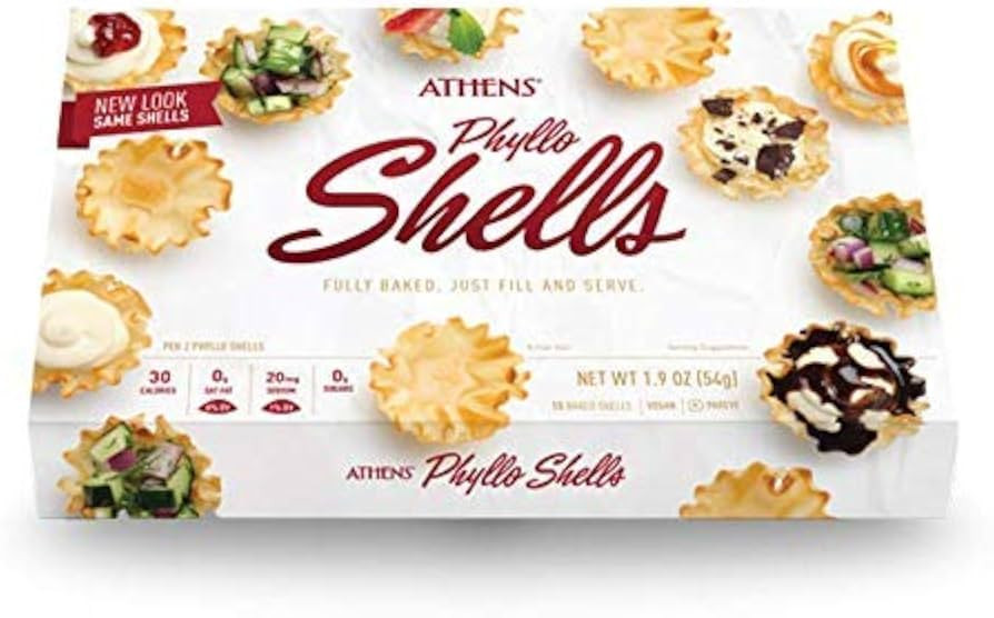 Athens Foods Mini Fillo Dough Shells 15 Per Box (6 Boxes) | Amazon (US)