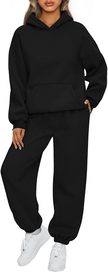 AUTOMET Womens 2 Piece Outfits Lounge Hoodie Sweatsuit Sets Oversized Sweatshirt Baggy Fall Fashi... | Amazon (US)