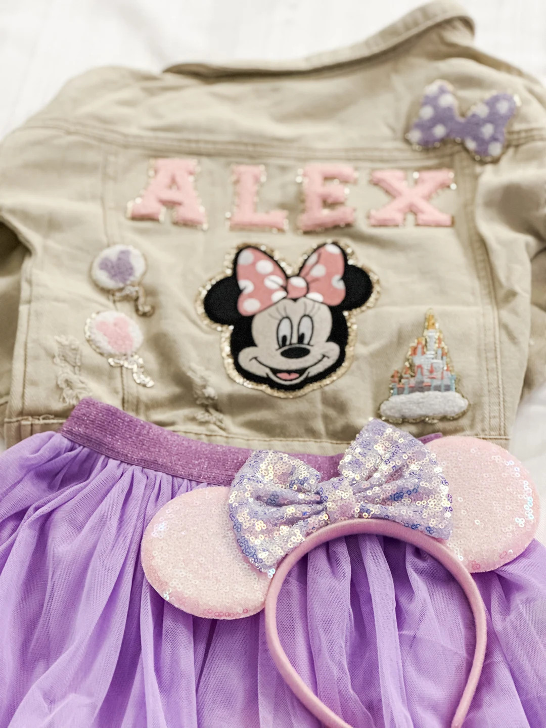 Custom Disney Jacket With Sewn on Patches - Etsy | Etsy (US)