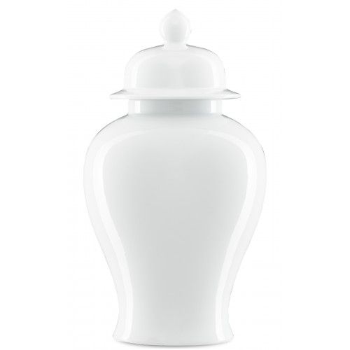 Currey Imperial White Medium Ginger Jar | Gracious Style