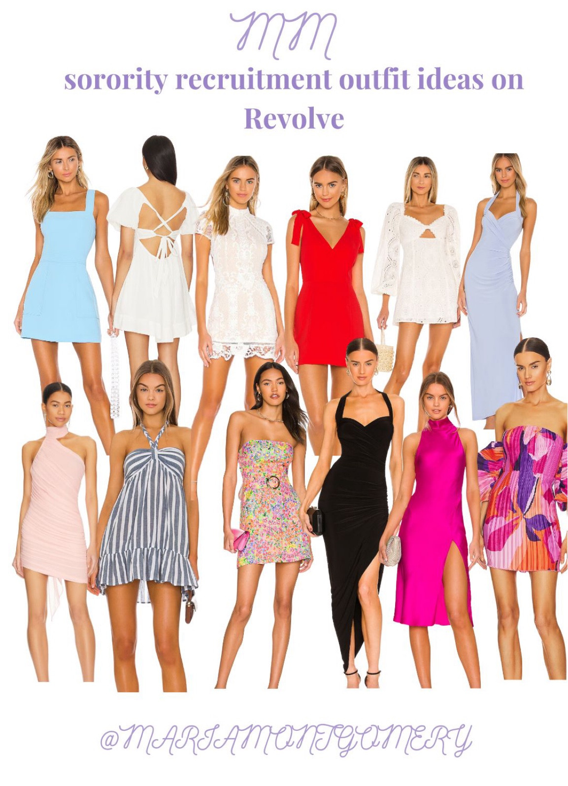 Sorority recruitment outfit ideas from REVOLVE 🤩 #REVOLVE #LTKREVOLVE 

#LTKFind #LTKBacktoSchool #LTKSeasonal