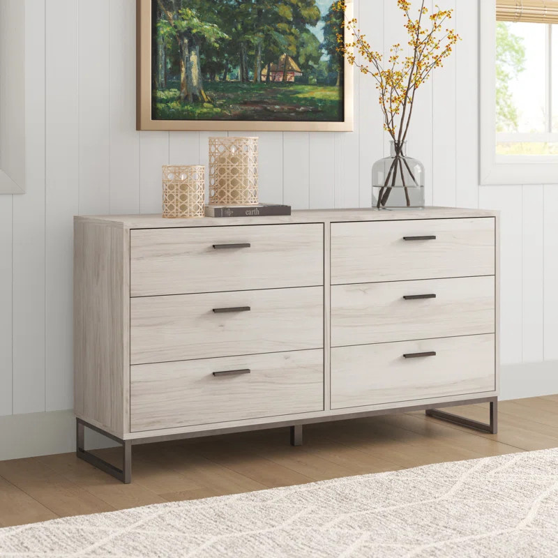 Manuel 6 Drawer 52.72'' W Double Dresser | Wayfair North America