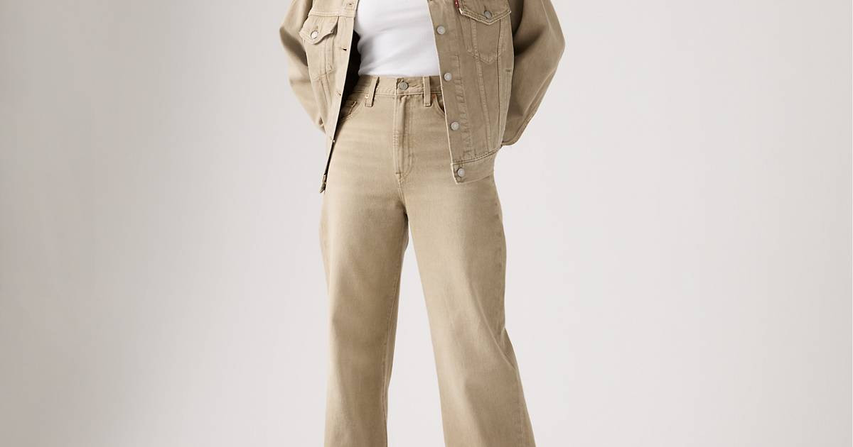 Ribcage Wide Leg Women's Jeans - Brown | Levi's® US | Levi's US