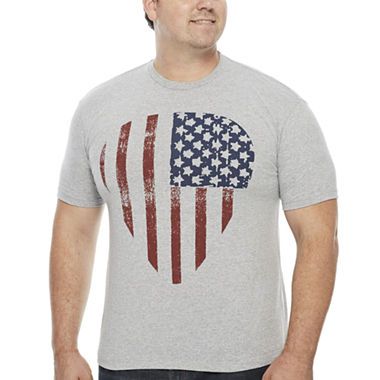 Walnut & 39th Short-Sleeve Americana Guitar Pick Cotton Tee - Big & Tall | JCPenney