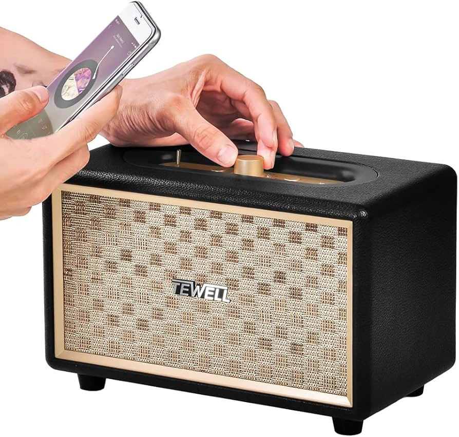 Home Speaker with Premium Audio | Rich Bass, Rotary Dial for Volume Control | Toggle Switch, Wire... | Amazon (US)