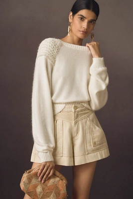 Mare Mare x Anthropologie Cinched Crew-Neck Sweater | Anthropologie (US)