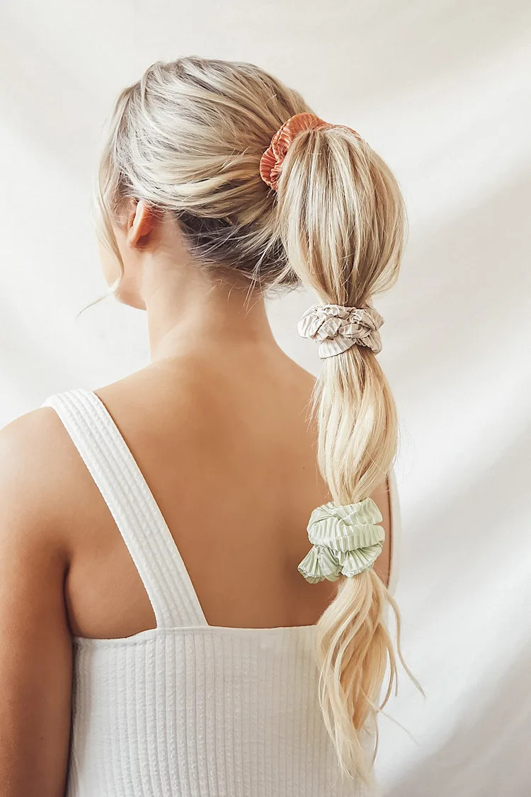 Sweet Pleats Mint Green Multi Pleated Scrunchie Set | Lulus (US)