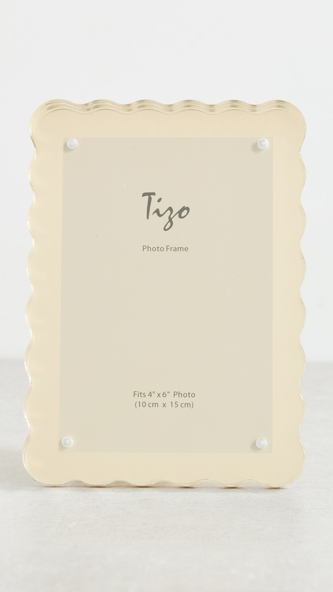 Lucite Frame Wave Design Gold 4x6 | Shopbop