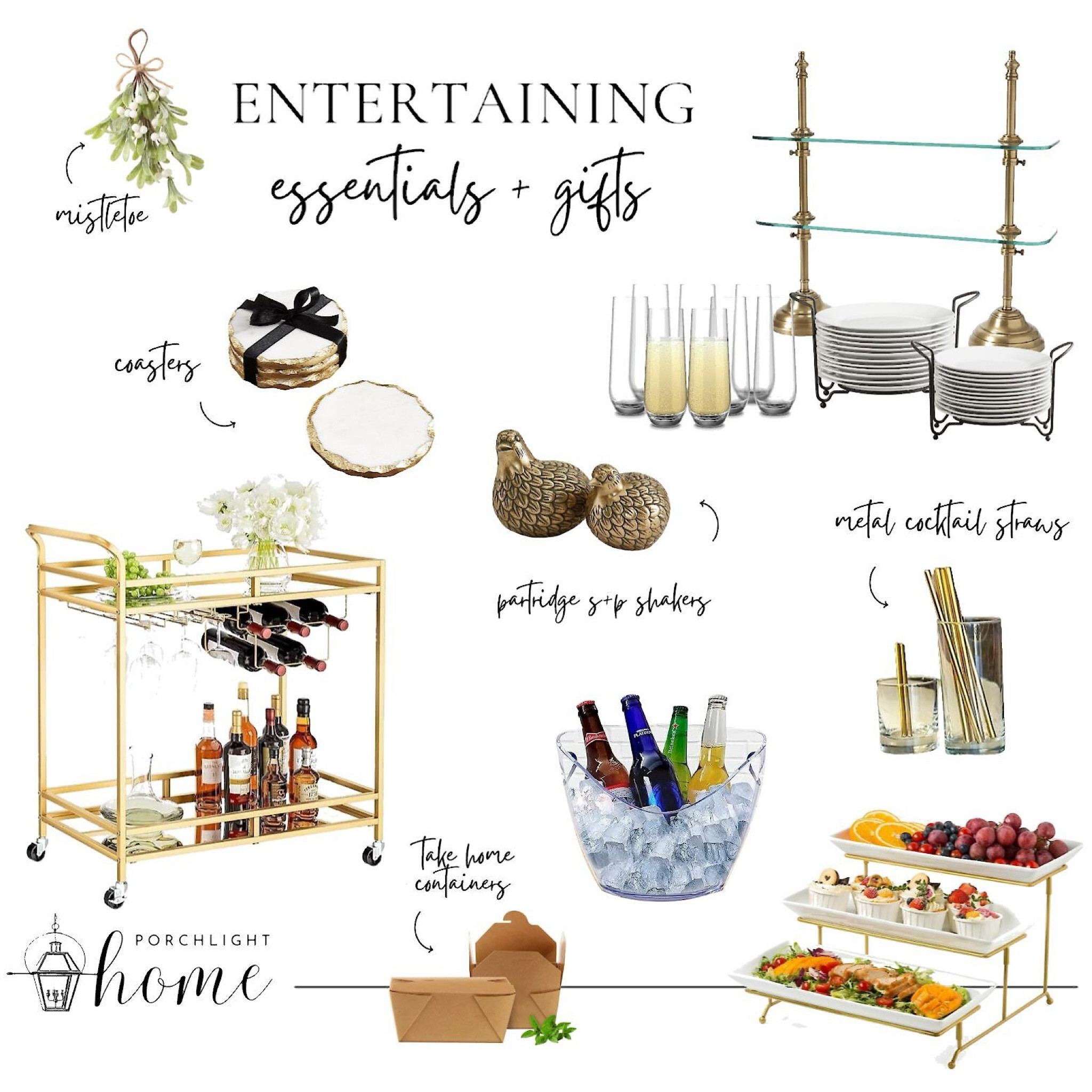 Here it is: all the must-have pieces to keep a host happily hosting—most make great gifts as well! All of these pieces can be dressed up, dressed down, and great all year long. 🥂Holiday gift guide, hostess gifts, party essentials, hosting essentials, drink coasters, serving tray, serving bowl, salt and pepper shakers, cocktails, cocktail straws, bar cart, leftover containers, ice buckets, home decor, holiday decor, entertaining, hosting, party planning 

#LTKGiftGuide #LTKHoliday #LTKparties