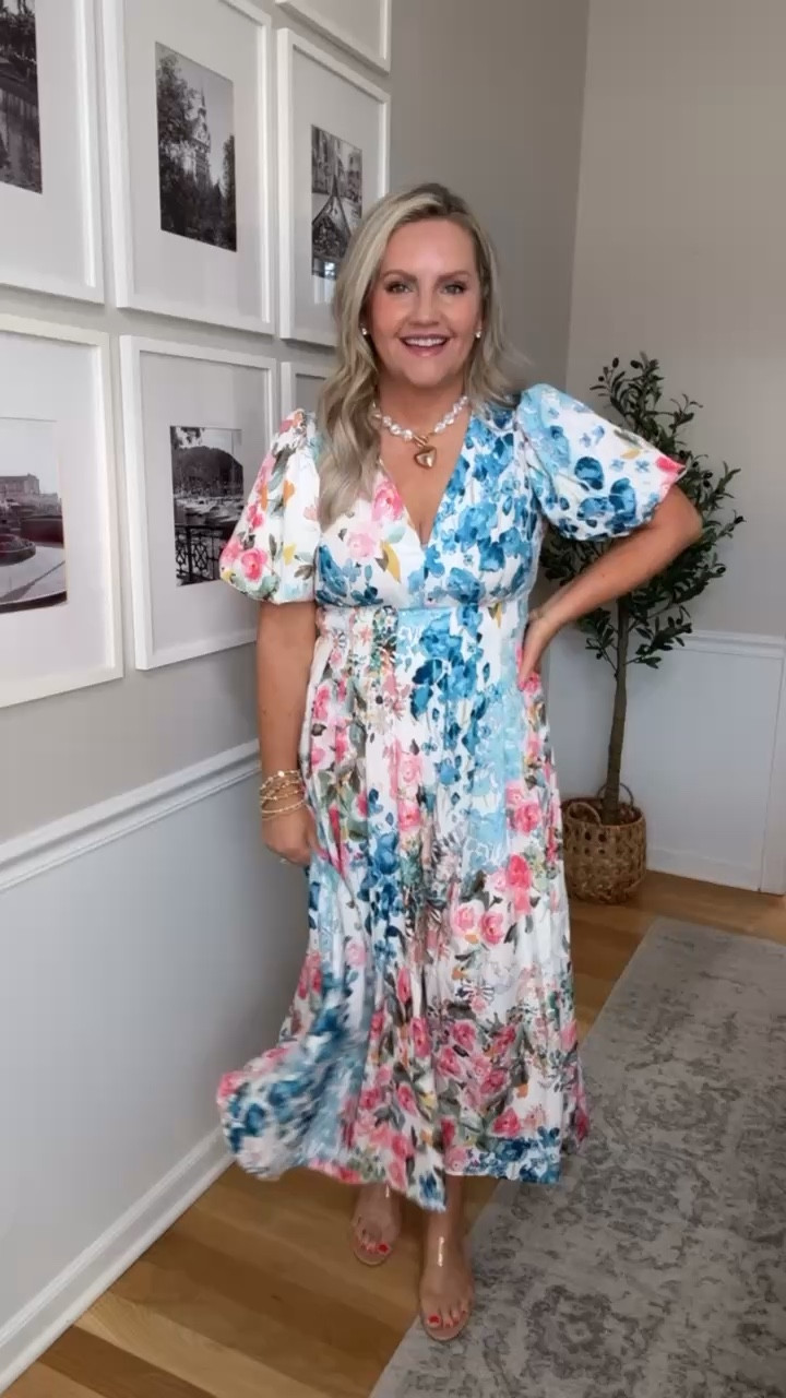 This floral dress embodies the spring season! The cut is so flattering and brings such a playful vibe. Wear it as an Easter Sunday look or even on vacation, to graduations, or church.

lovelylifestyling spring style floral maxi dress outfit v neck maxi flowy maxi dress colorful dress outfit spring dress ideas

#LTKootd #LTKOver40 #LTKSeasonal