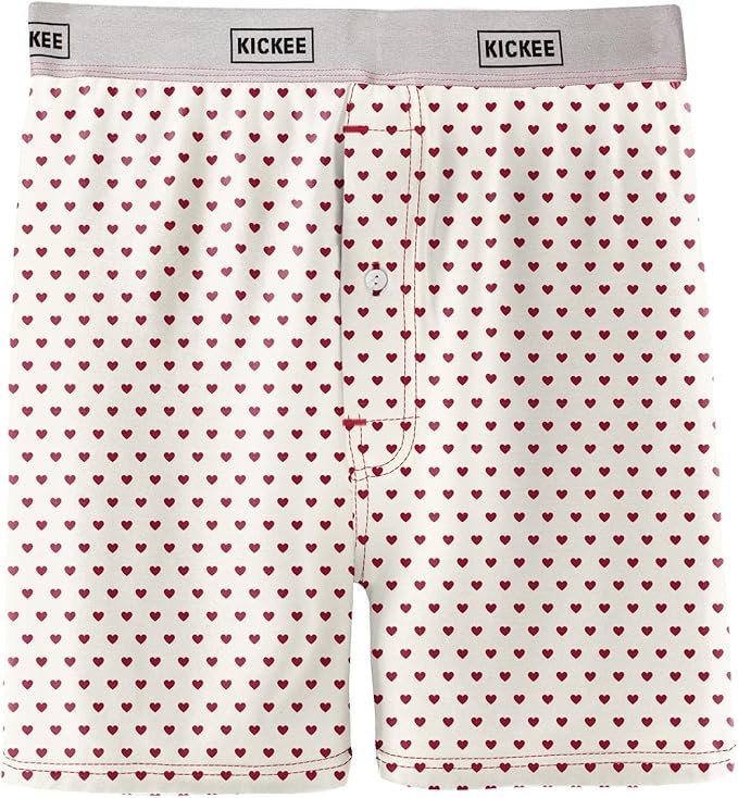 KICKEE Full of Hearts Men’s Underwear, Silky Soft and Comfy Fitted Underwear | Amazon (US)