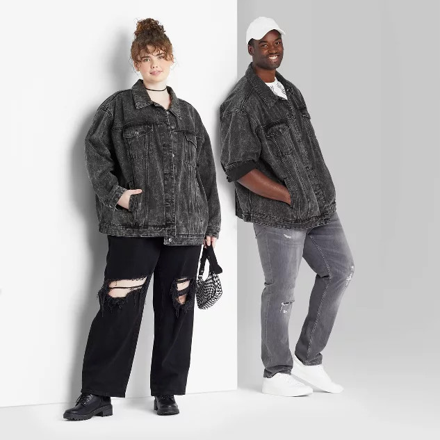 Oversized Denim Trucker Jacket - Wild Fable™ | Target