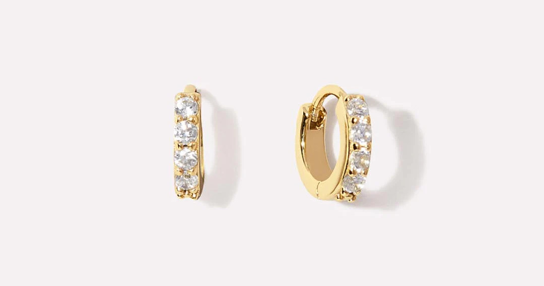 Huggie Hoop Earrings - Suzanne | Ana Luisa