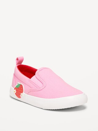 Canvas Slip-On Sneakers for Toddler Girls | Old Navy (US)