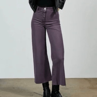 Zara Marine Straight Jeans Lilac | eBay US