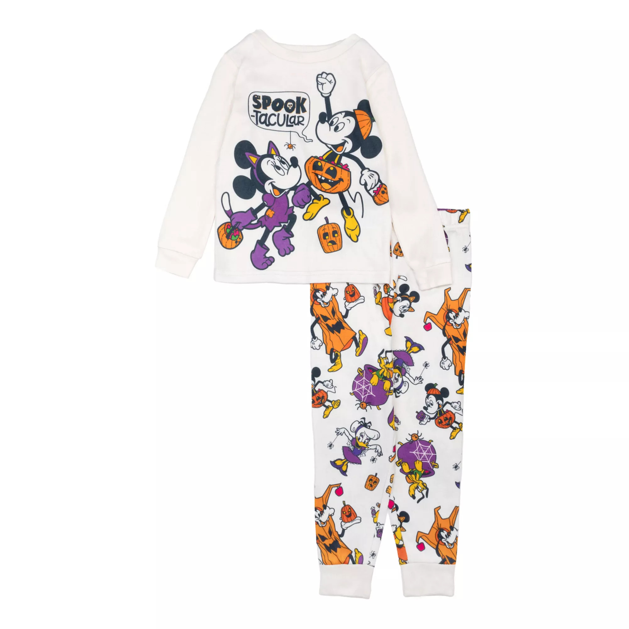 Disney's Mickey Mouse & Friends Toddler 2-pc. "Spooktacular" Pajama Top & Pajama Bottoms Set | Kohl's