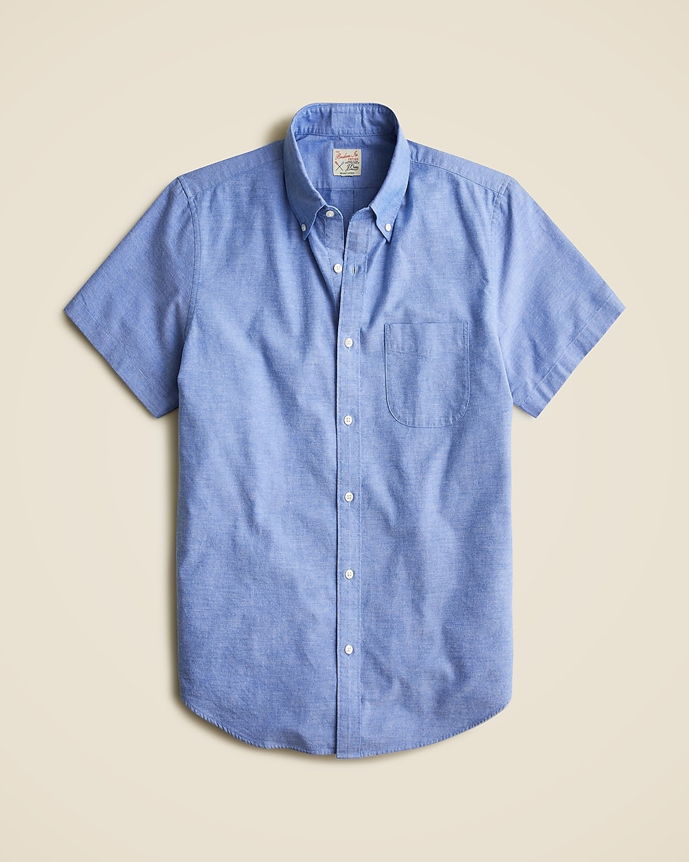 Short-sleeve Broken-in organic cotton oxford shirt | J. Crew US