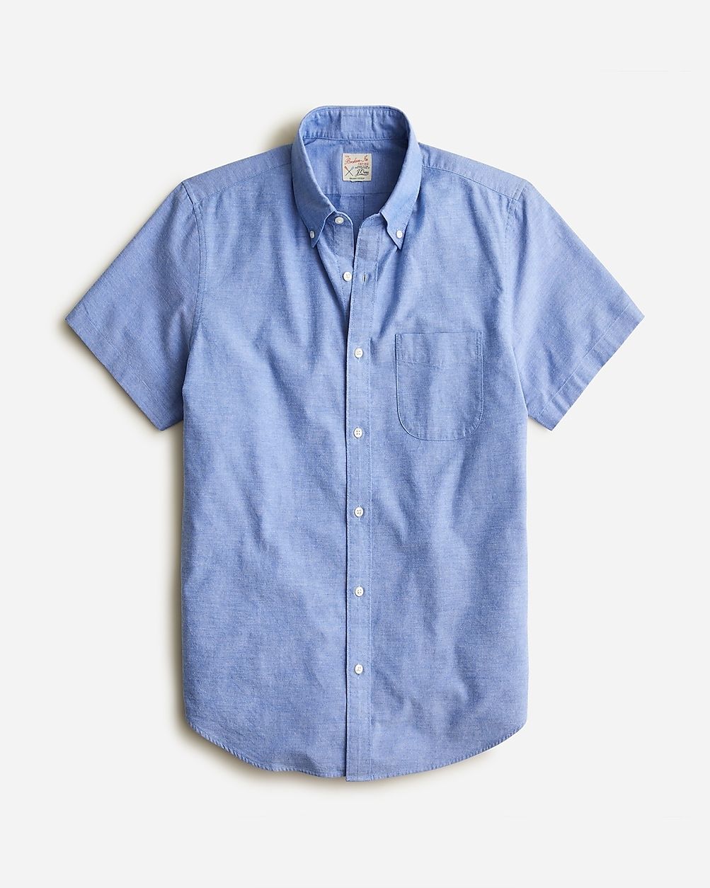 Short-sleeve Broken-in organic cotton oxford shirt | J.Crew US