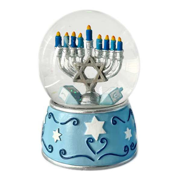 Hanukkah Water Globe Decor | At Home