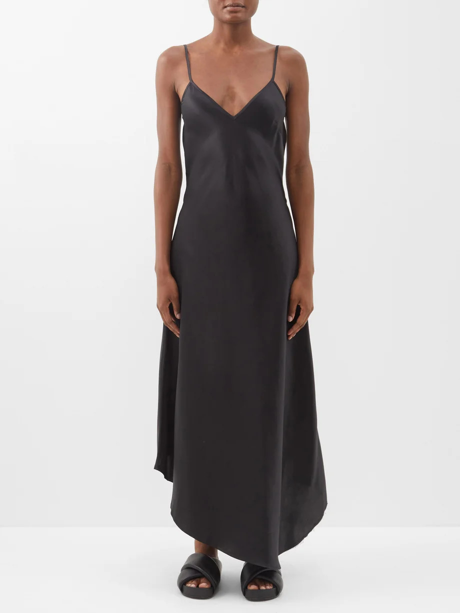 Dip-hem silk-satin slip dress | Raey | Matches (UK)