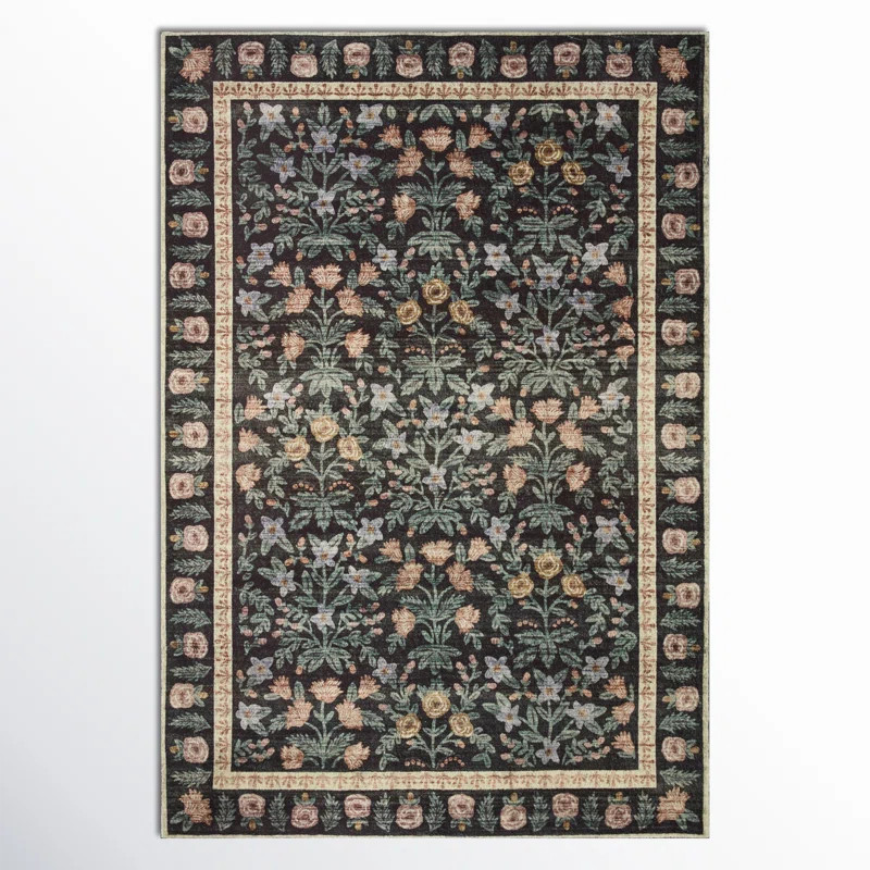 Rifle Paper Co. x Loloi Eden Mughal Garden Cream Rug feat CloudPile | Wayfair North America