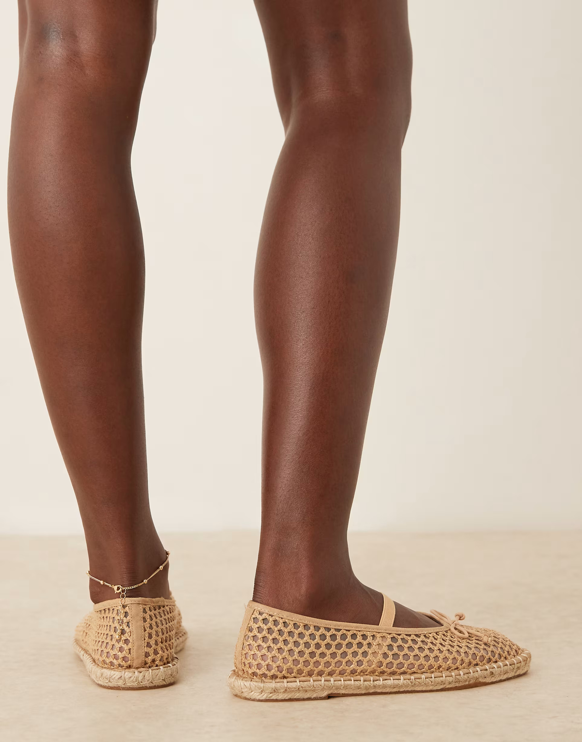 ASOS DESIGN Jennie espadrille ballet flats in natural weave | ASOS | ASOS (Global)