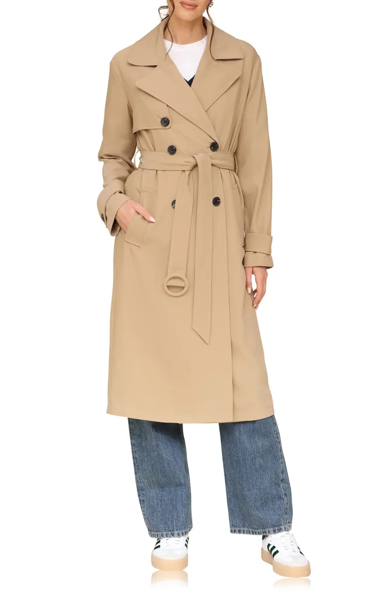Avec Les Filles Relaxed Fit Button Back Trench Coat | Nordstrom | Nordstrom